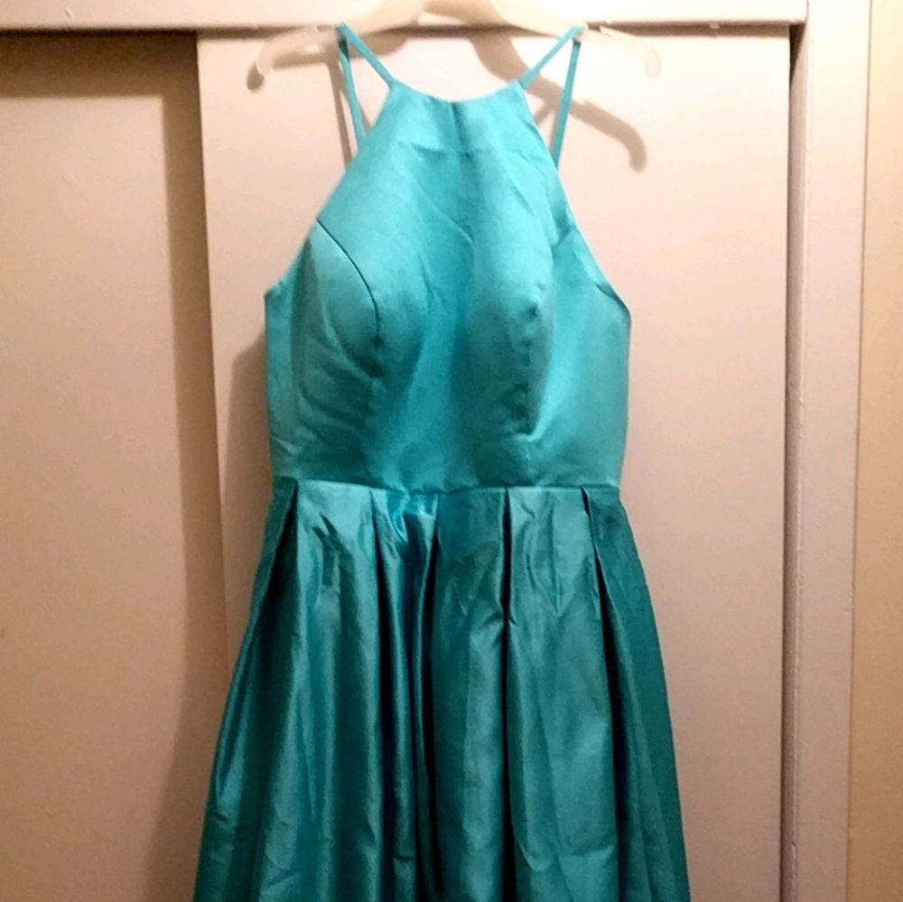 High low halter dress